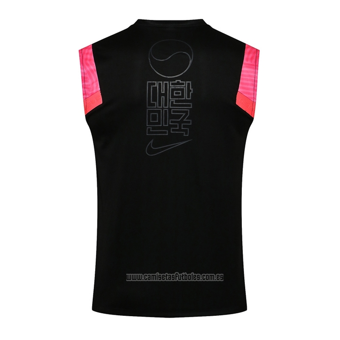Camiseta de Entrenamiento Corea del Sur Sin Mangas 2021-2022 Negro